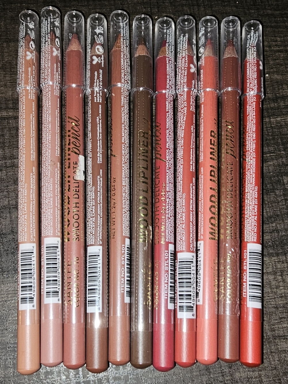 Set of 11 Smooth Delicate Lip Liner Set-Sealed-Different Colors